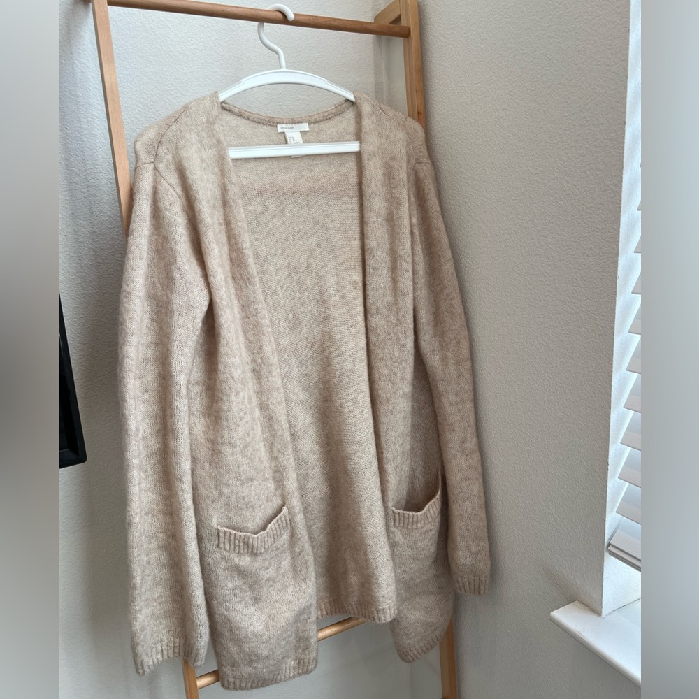 H&M premium selection mohair blend cardigan size XS